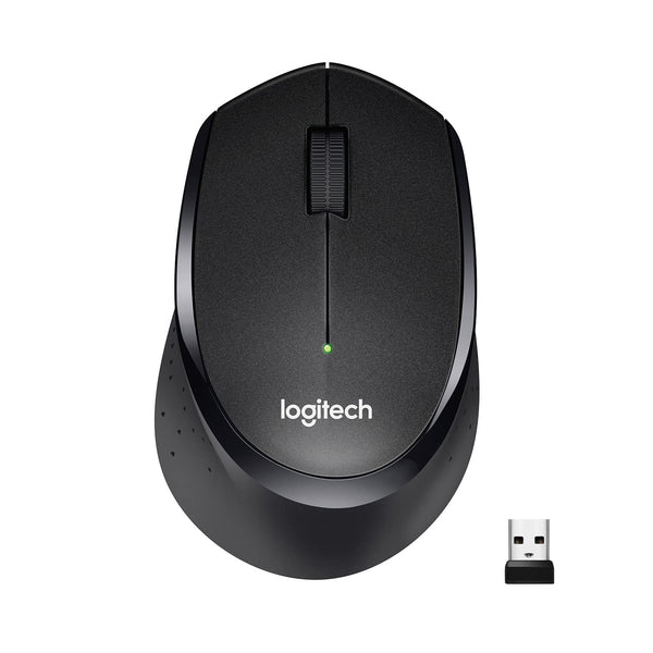 Logitech M330 Silent Plus Wireless Large Mouse (Black)